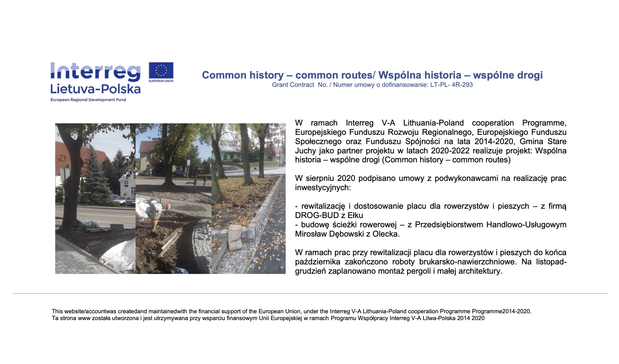 INFORMACJA O PRZEBIEGU PRAC