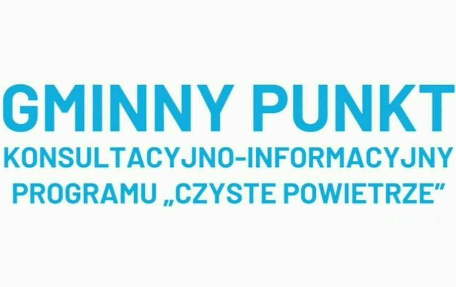 NOWY ADRES PUNKTU KONSULTACYJNO-INFORMACYJNEGO PROGRAMU CZYSTE POWIETRZE