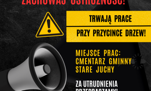 Zdjęcie do PRACE PIELĘGNACYJNE DRZEW NA TERENIE CMENTARZA W MIEJSCOWOŚCI STARE JUCHY 
