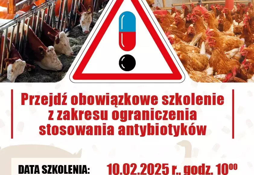 SZKOLENIE DLA HODOWCÓW Z ZAKRESU OGRANICZENIA STOSOWANIA ANTYBIOTYKÓW