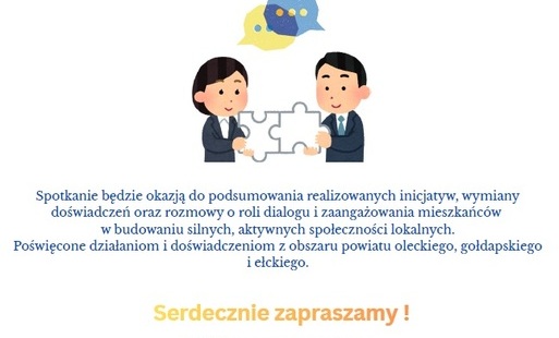 Zdjęcie do ZAPROSZENIE NA KONFERENCJE PODSUMOWUJĄCĄ PROJEKT &bdquo;DIALOG PODSTAWĄ ROZWOJU&rdquo;
