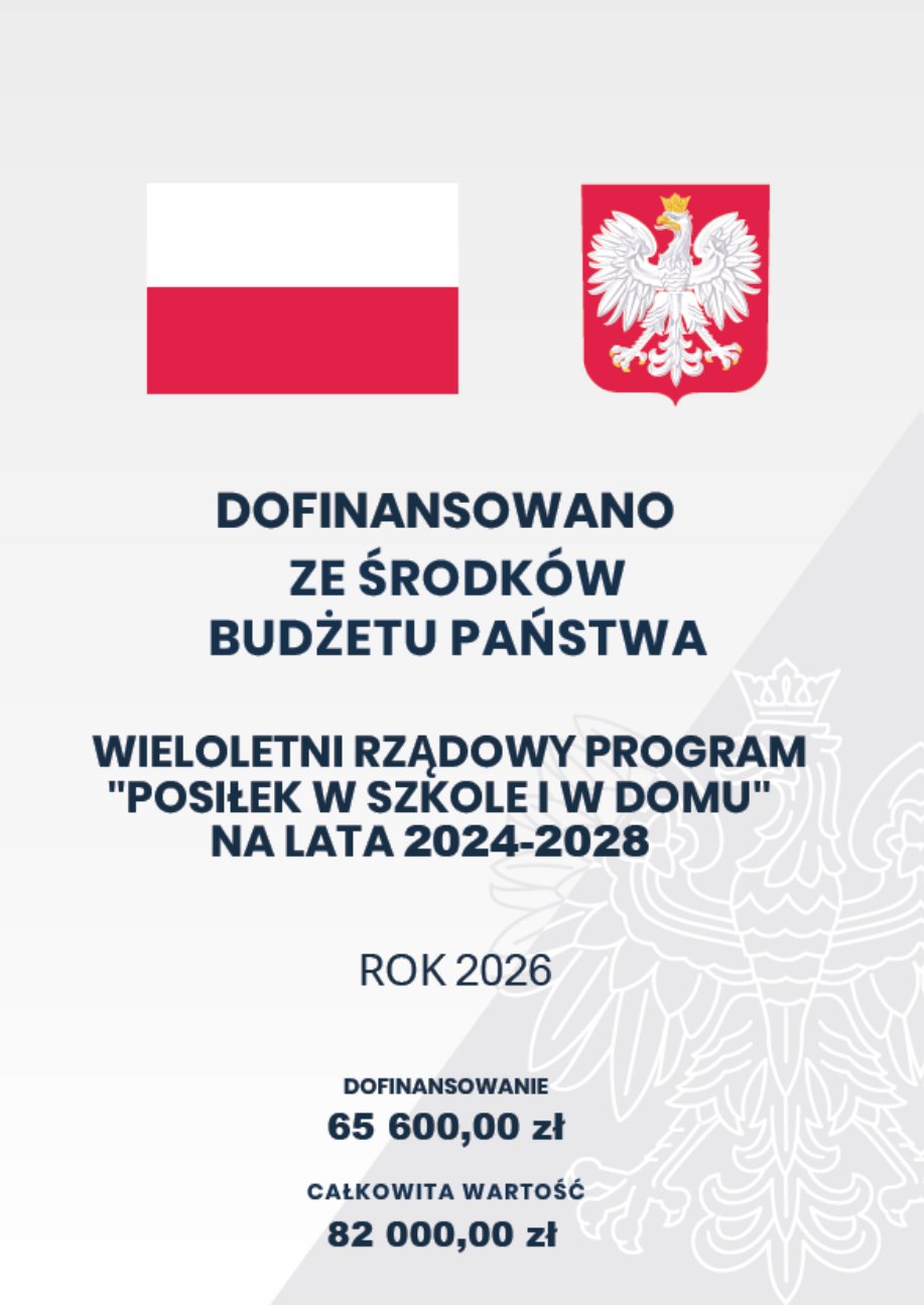 WIELOLETNI RZĄDOWY PROGRAM "POSIŁEK W SZKOLE I W DOMU" ROK 2026
